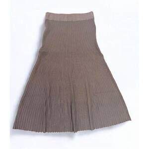 NEW KATHIE K women's knit skirt in coffee